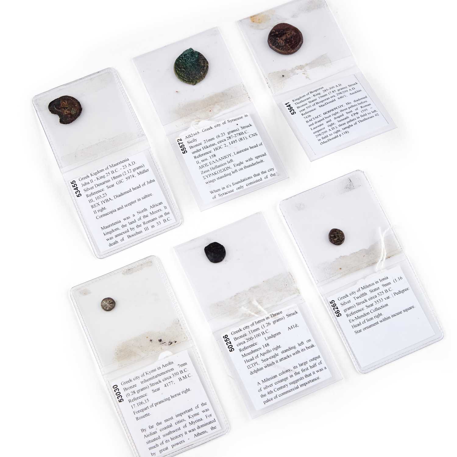 A GROUP OF ANCIENT GREEK COINAGE
