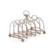 A GEORGE III SILVER SEVEN-BAR CONCERTINA TOAST RACK - Image 1 of 3