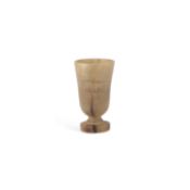 A 19TH CENTURY RHINO HORN GOBLET