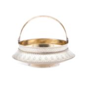 A LATE 19TH CENTURY RUSSIAN SILVER BASKET