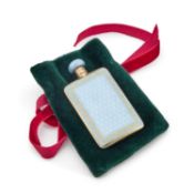 A FINE CONTINENTAL SILVER-GILT AND ENAMEL SCENT FLASK
