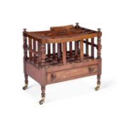 AN EARLY 19TH CENTURY ROSEWOOD CANTERBURY