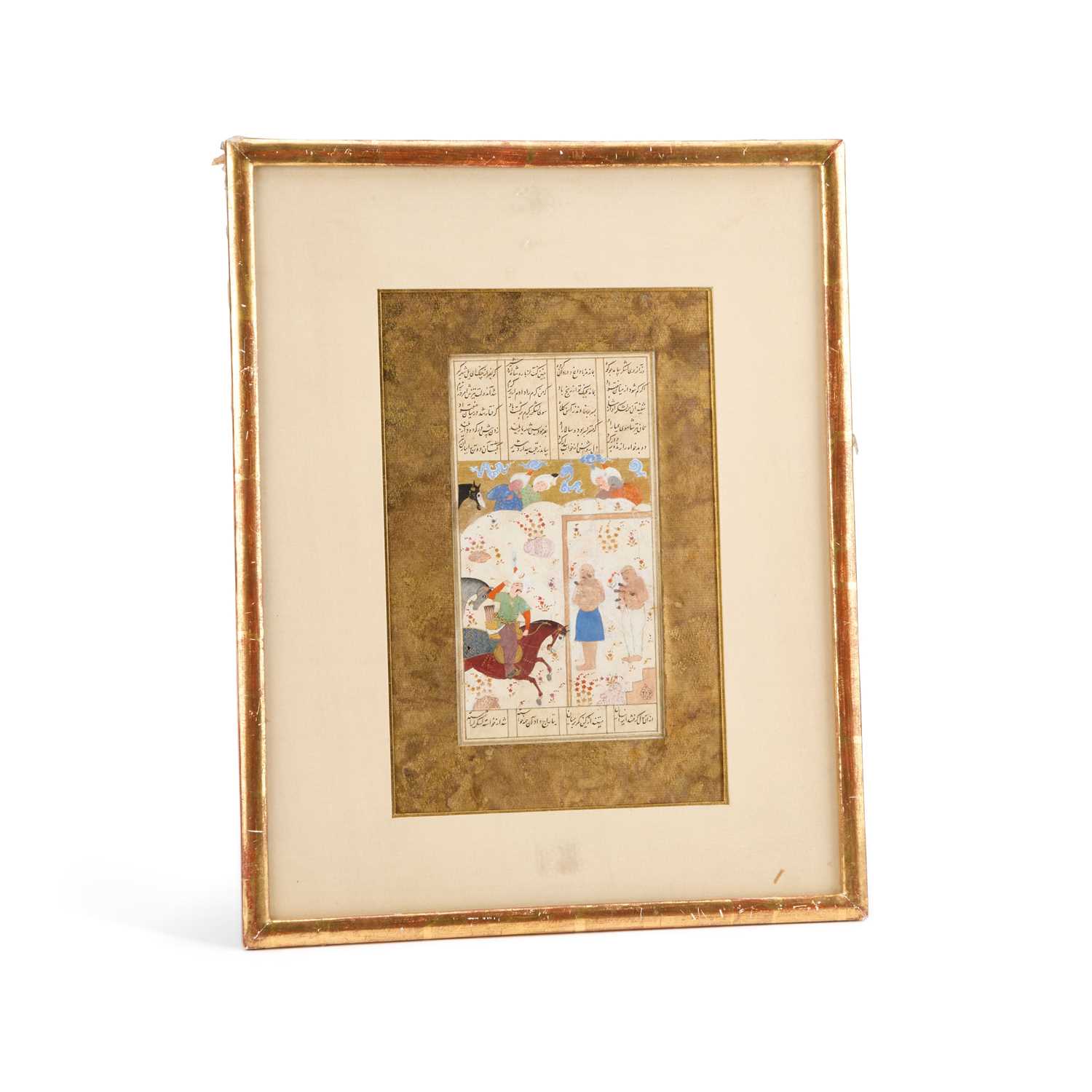 AN ILLUSTRATED FOLIO FROM A PROVINCIAL SHAHNAMA, IRAN, PERSIA, 17TH CENTURY