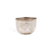 AN UNMARKED RUSSIAN SILVER TUMBLER CUP