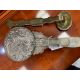 A CHINESE SILVER AND JADE HAND-MIRROR AND A CHINESE CLOISONNÉ RUYI SCEPTRE - Image 7 of 8