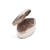 A GEORGE III SILVER NUTMEG GRATER