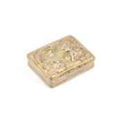 A GERMAN SILVER-GILT SNUFF BOX