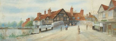 JAMES LAWSON STEWART (1829-1911) A VILLAGE SCENE