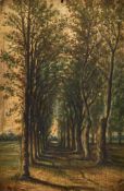 19TH CENTURY FRENCH SCHOOL AVENUE OF TREES