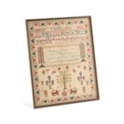 A GEORGE IV NEEDLEWORK SAMPLER