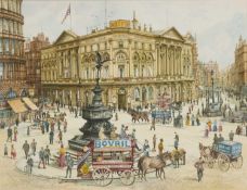 BRIAN EDEN (20TH CENTURY) PICCADILLY CIRCUS, LONDON