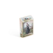 A FRENCH GOLD AND ENAMEL VESTA CASE, CIRCA 1900