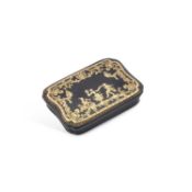 AN 18TH CENTURY GOLD-MOUNTED TORTOISESHELL SNUFF BOX