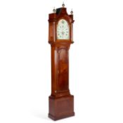 A GEORGE III MAHOGANY EIGHT-DAY LONGCASE CLOCK