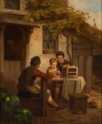 JOZEF GEIRNAERT (BELGIAN 1790-1859) THE PET BIRD