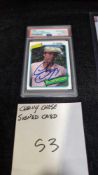 Chevy Chase signed an authenticated card