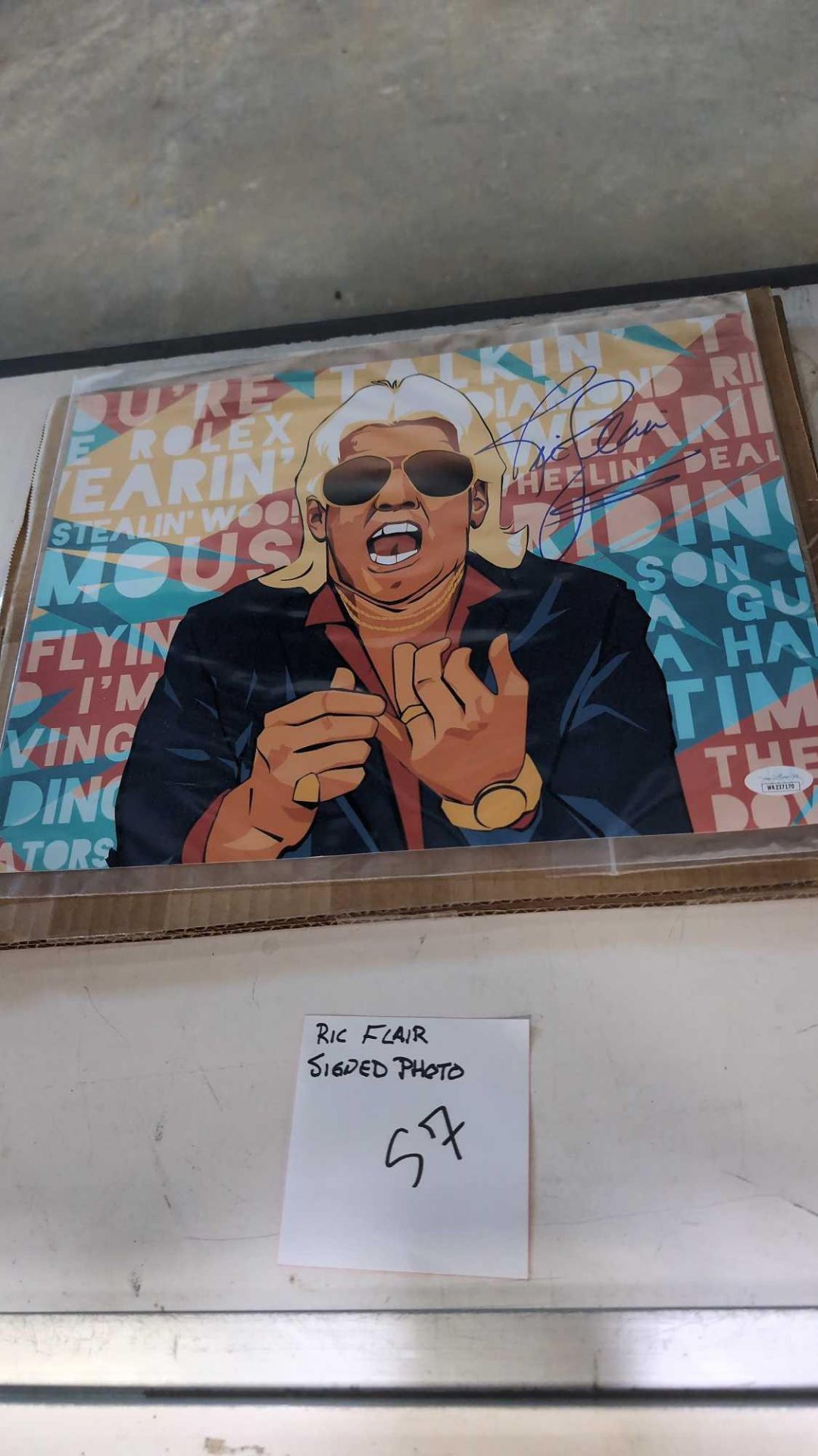 Ric flair signed photo