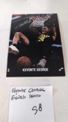 Keyonte George signed photo