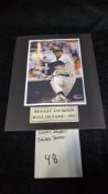 Reggie Jackson Signed Hall of Fame photo