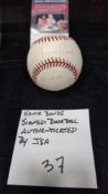 Ernie Banks signed baseball authenticating