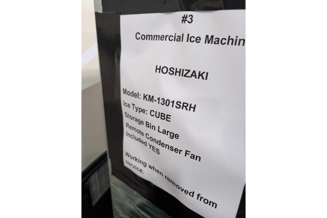 Hoshizaki commercial ice machine km-1301srh cube working when removed from service - Image 3 of 6