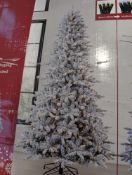 9 Ft Pre lit Flocked Aspen tree