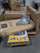 shelving, Ninestars garbage can, Heavy duty shelving, Twin zinus piece, Rolled mattress