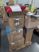 Misc pallets, Lighting, Pillows, Comforter Set, Eureka Vac, pizza boxes and more