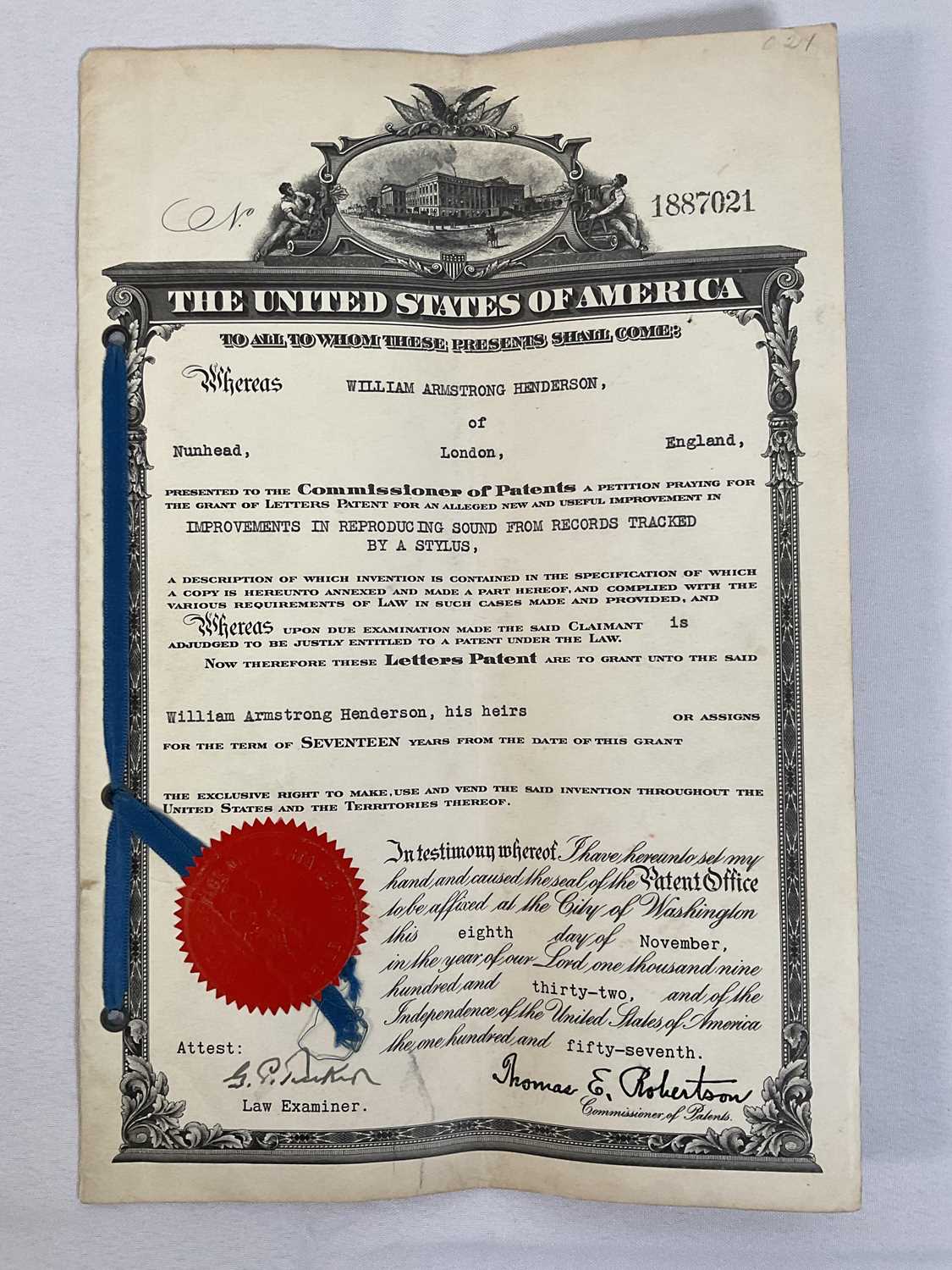 A collection of patents and related documents about the invention of improved sound recording - Image 11 of 12