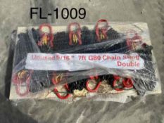 UNUSED 2024 5/16'' 7ft G80 Double legs lifting chain sling