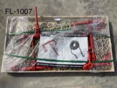 Unused 2024 Greatbear Qty of (5) 9200LBS Ratchet binder and Qty of (10) 3/8