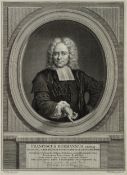 HOUBRAKEN (*1698) nach QUINKHARD (*1688), Porträt des Frans Burman (1708-1793),