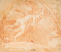HEINTZ (*1564) nach RAFFAEL (*1483), Putto mit Dreizack, Stanzen, Rötel