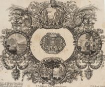 KRAUS (*1655) nach UFFENBACH (*1687), Emblematische Collage, Rad. Rokoko