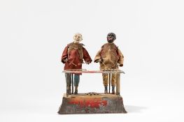 Gunthermann - Two clowns playing the xylophone, 1900-1910