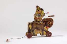 Fisher Price - Prototype of Pinocchio on donkey, 1940-1950
