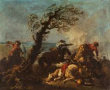 Scuola dell'Italia settentrionale, fine secolo XVII - inizi secolo XVIII - Dipinti / Cavalry battle