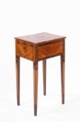 bois de rose and bois de violette veneered side table Piedmont, Luigi XVI, circa 1780