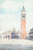 Vittore Zanetti Zilla - Dipinti / Venice, Piazza San Marco
