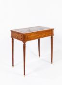 Mahogany writing table, stamped P. Garnier, Louis XVI France, circa 1780