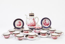 Part of polychrome porcelain coffee service Ginori manufacture, Doccia, circa 1790