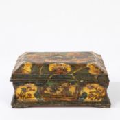Arte Povera lacquered box Venice, circa 1770