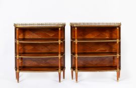 Pair of bois de rose and bois de violette etagÂre France, Luigi XVI