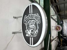 Illuminated Gas Monkey Sign - NO RESERVE