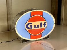 Illuminated Garage Sign - GULF- NO RESERVE