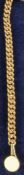 Heavy 18 ct. gold pocket watch chain by IWC,
