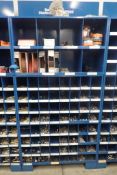 Barnes Parts Cabinet w/Contents inc. Nuts, Bolts, Washers, Cup Wire Wheels, etc.