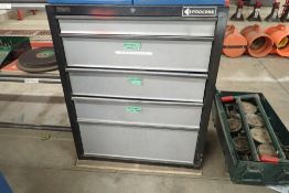 Procore 5-Drawer Tool Cabinet w/Asst. Combination Wrenches, Socket Sets, etc.
