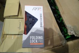 Lot of (10) RFR Folding Lock Pro 7mm x 700mm Bike Locks.