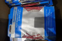 Lot of Approx. (39) Asst. Shimano Road Brake Cable and Housing Sets.